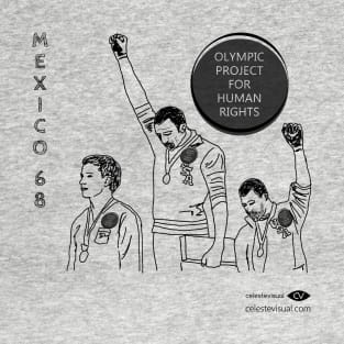 MEXICO 68 - Black Power - LIGHT BG T-Shirt